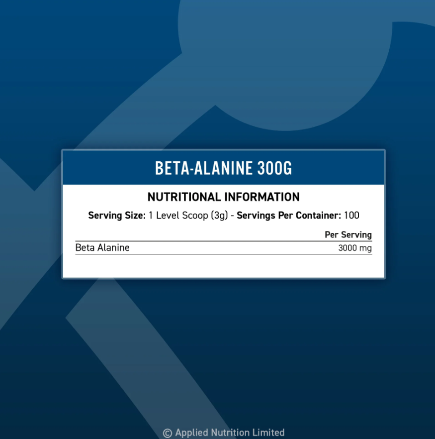 Съдържание на:Applied Nutrition Beta Alanine 